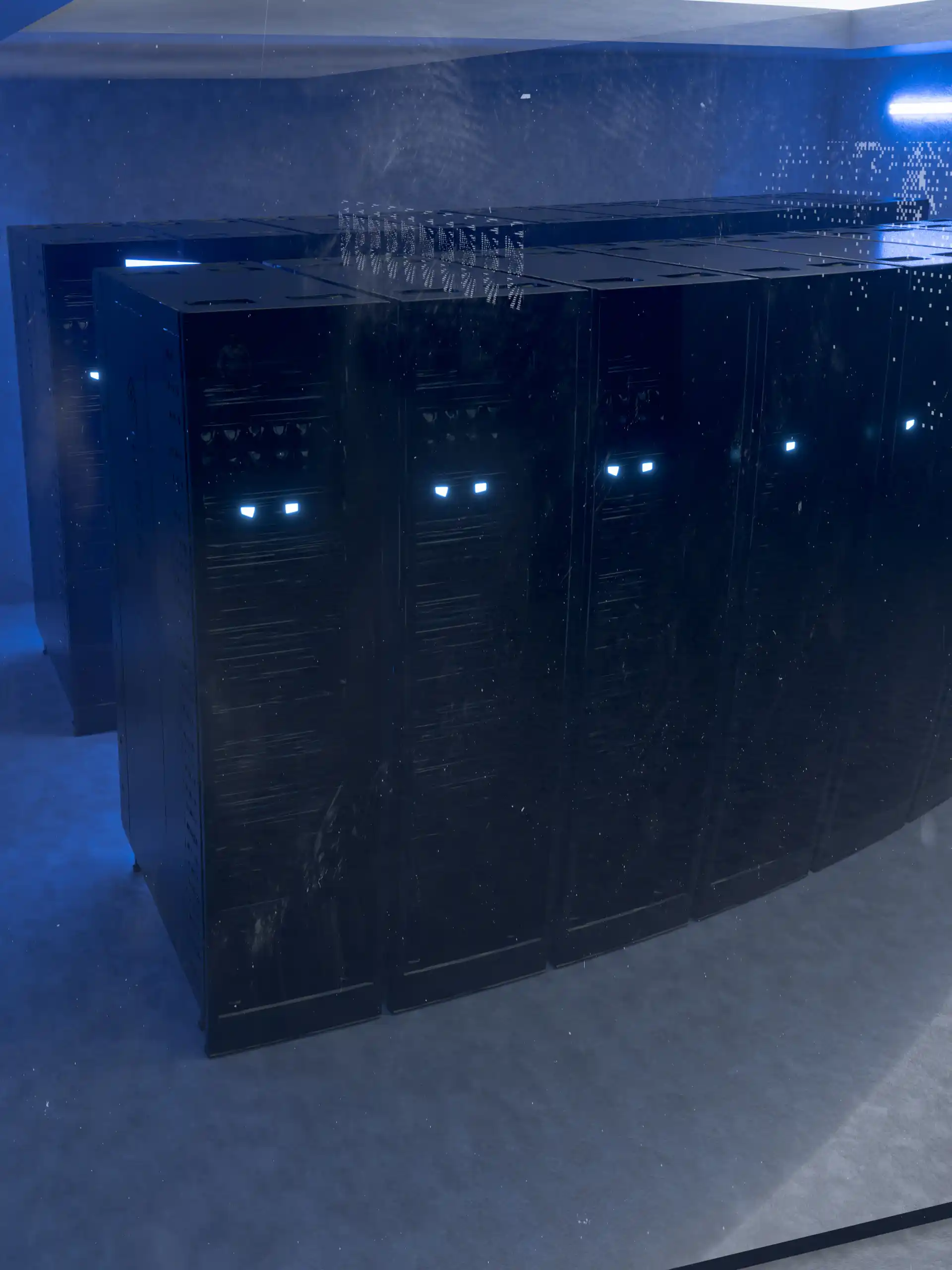 The liquid cooling tower that heats the floor